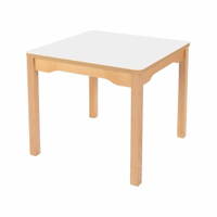 Tisch quadratisch 60x60 cm - mit Holzbeinen