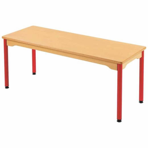 tisch-rechteckig-130x50 Tisch rechteckig 130×50 cm – mit beschichteter Tischplatte mit Beinen aus Metall - tisch rechteckig 130×50