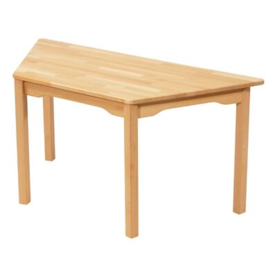 Tisch trapezförmig - aus 100% massiver Buche - Beine aus Holz