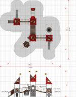 Riesige Spielanlage Tristan – LEDON Castle – LC450 - Ledon Castle Spielanlage LC450 Plan