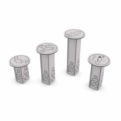 Trittsteine - LEDON Castle in vier Höhen