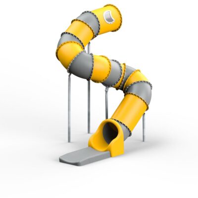 LEDON Röhrenrutsche gelb/grau - Starthöhe: 310 cm