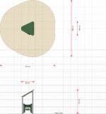 Kleines Spielhaus Beca mit Spielwand und Fenster – LEDON Basic – LB084 - LB084 elevation