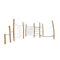 Kletter- und Hangelanlage "Spiderman" aus Robinien-Holz