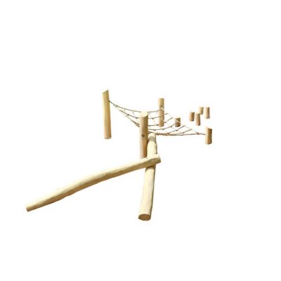 Niedrig-Kletteranlage AWP16 aus Robinien-Holz