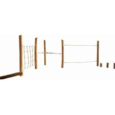 Niedrig-Kletteranlage AWP17 aus Robinien-Holz