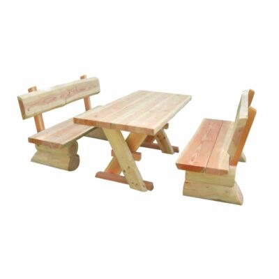 Erwachsenen-Garnitur aus Douglasien-Holz - montiert