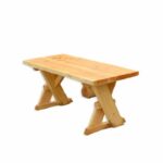Erwachsenen-Tisch aus Douglasien-Holz – montiert - erwachsenen tisch montiert