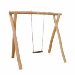 1-Platz Schaukelgestell mit Sitz aus Robinien-Holz - kiga1441 rms 220