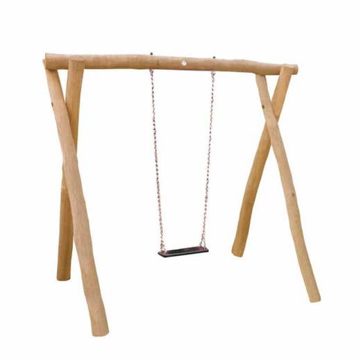 kiga1441-rms-220 1-Platz Schaukelgestell mit Sitz aus Robinien-Holz - kiga1441 rms 220