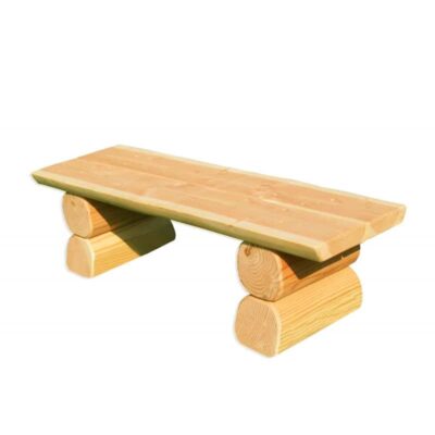 Kindergarten-Bank ohne Lehne aus Douglasien-Holz