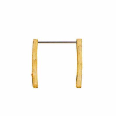 Einzelreck aus Robinien-Holz - Höhe: 110 cm