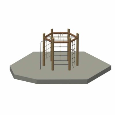 6-Eck-Spielanlage aus Robinien-Holz