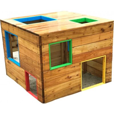 Spielhaus aus Robinie "Würfel"