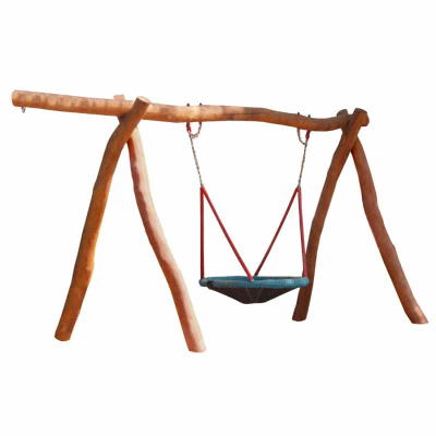 Vogelnest-Schaukelgestell aus Robinien-Holz inkl. Vogelnest + Aufhängelager und Überstand