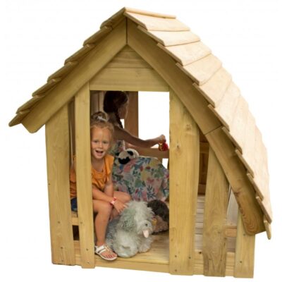 Spielhaus aus Robinien-Holz - Waldhütte inkl. Boden