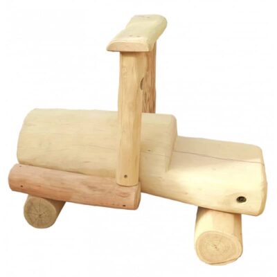 Lokomotive aus Robinien-Holz - U3-Spielkombi Eisenbahn