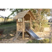 U3-Zwergenhausenturm mit Anbauten aus Robinien-Holz – Bild 6