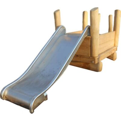 Waggon mit 2 Treppenstufen und Rutsche - U3-Spielkombi Eisenbahn