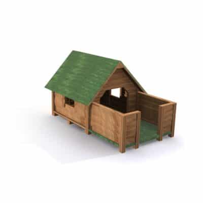 Lars Laj Veranda Haus Natur mit Grasdach