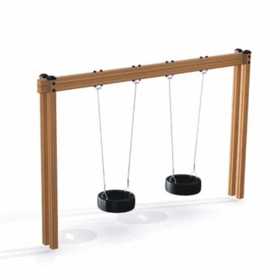 Lars Laj Doppel-Reifenschaukel Holz