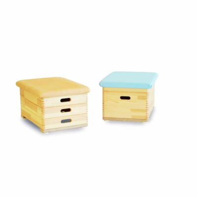 Sprungkasten klein 3-tlg. gezinkt aus Massivholz