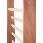 Sprossenwände – ovale Sprossen Exklusiv - Detail Mahaghoni
