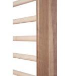 Sprossenwände – ovale Sprossen Exklusiv - Detail Nußbaum, Ahorn