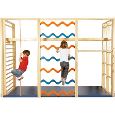 Klappturnwand 6-tlg. - 5 Rahmen + 1 Wellensprossenelement