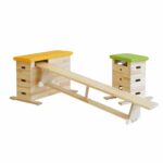Sprungkasten 3-tlg. keilgezinkt aus Massivholz - Sprungkasten 3 tlg gezinkt