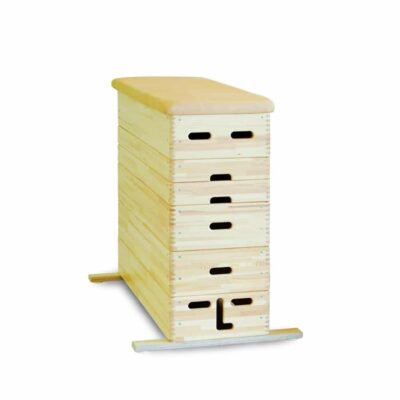 Sprungkasten 5-tlg. keilgezinkt - 110 cm hoch aus Massivholz