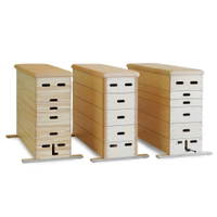 Sprungkasten keilgezinkt 6-tlg. - 110 cm hoch aus Massivholz – Bild 2