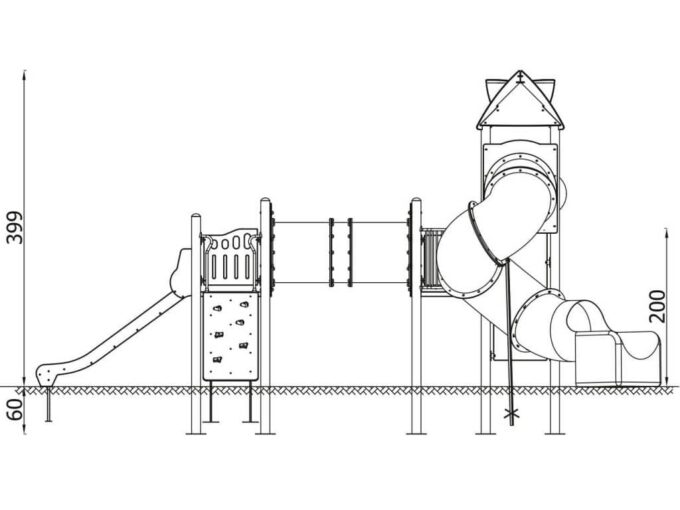 Spielturm-Anlage Orbis 11367 von Novum Spielgeräte - 11367MPN 8 large