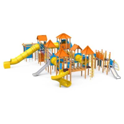 Große Spielanlage Quadro von Novum Spielgeräte