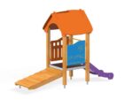 Spielhaus Quadro Baby mit Steg und Rutsche von Novum Spielgeräte - 12326EPO 3 large