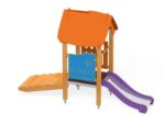 Spielhaus Quadro Baby mit Steg und Rutsche von Novum Spielgeräte - 12326EPO 5 large