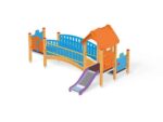 U3-Spielanlage Quadro Baby mit Brücke und 3 Plattformen von Novum Spielgeräte - 12328EPON 7 large