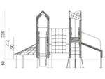 Triangulo Abenteuer-Kletteranlage mit Netzbrücke & Rutsche - 17402 11 large