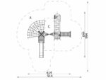 Triangulo Abenteuer-Kletteranlage mit Netzbrücke & Rutsche - 17402 12 large