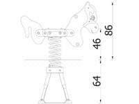 Federwippe Pferd von Novum Spielgeräte – Bild 7