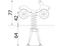 Federwippe Motorrad von Novum Spielgeräte – Bild 3