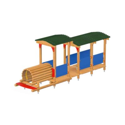 Lokomotive mit Waggon von Novum Spielgeräte