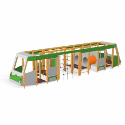 Spielanlage Schienenbus von Novum Spielgeräte