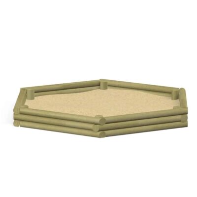 Sechseck-Sandkasten von Novum Spielgeräte