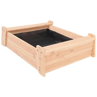 Sandkasten „Éléments“ aus Holz mit Abdeckung