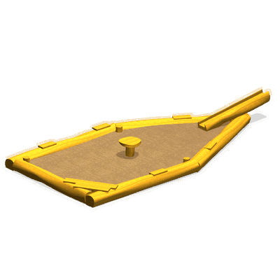 Sandkasten Spielschiff aus Robinienholz