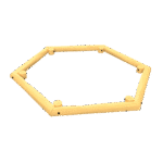 Sandkasten Sechseck aus Robinienholz - AFB TOE PST 000 342 A 2048×2048
