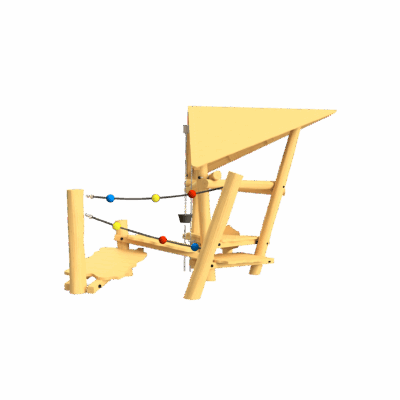 Sandspielgerät Adventure Play aus Robinienholz