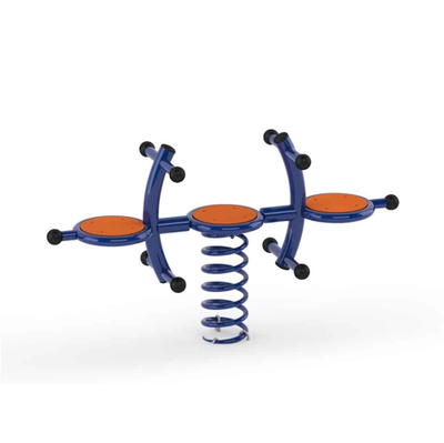 2er Federwippe Metall Rocker mit Sitzteller von Novum Spielgeräte