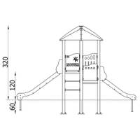 Spielturm Bastei Orbis 4 - NV1104MPN x 25